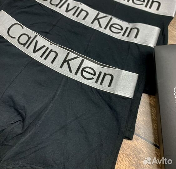 Трусы мужские черные calvin klein