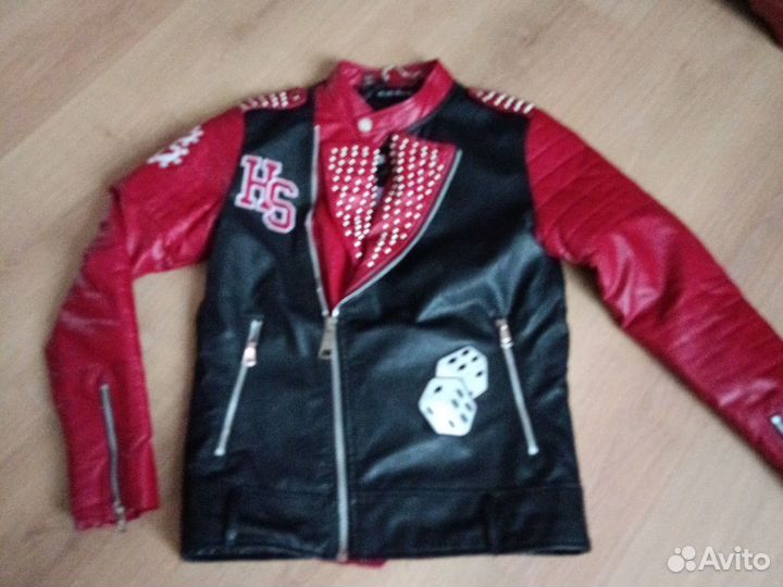 Косуха кожаная мужская