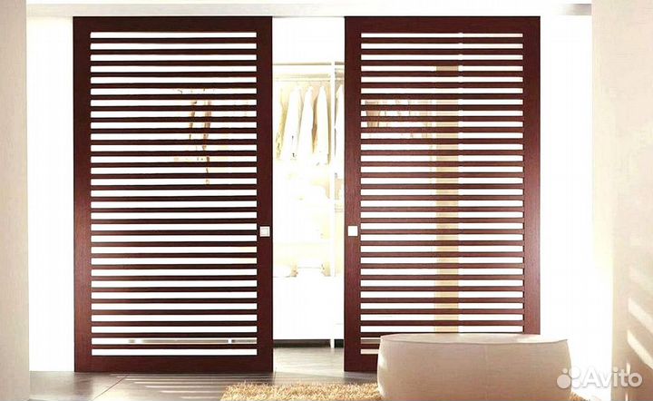 Реечные перегородки / Перегородки из реек