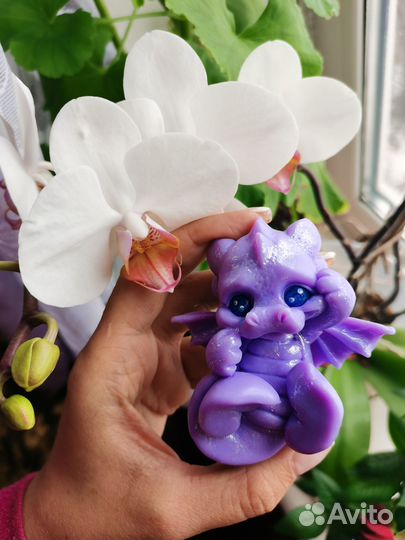 Мыло ручной работы дракон. Подарок на новый год