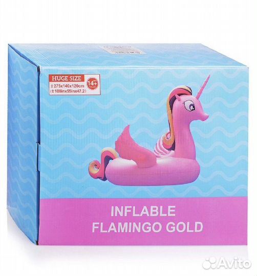 Круг надувной детский единорог