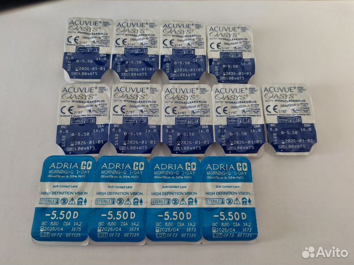 Линзы Acuvue Oasys -5.50