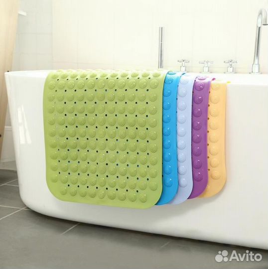 Коврик для душа и ванной 80х40 см, антискользящий