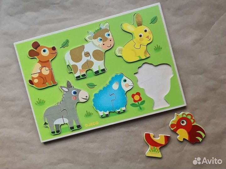 Djeco пазлы пакетом