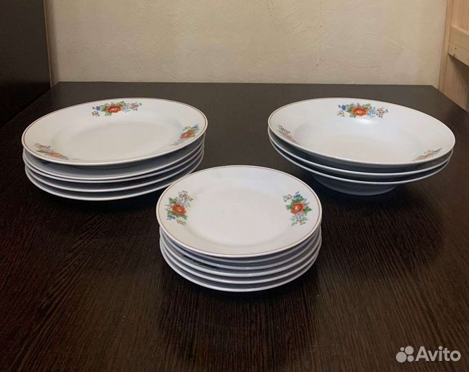 Сервиз столовый фарфор Корея dprk