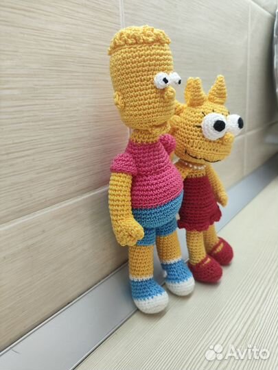 Игрушки Барт и Лиза Симпсоны