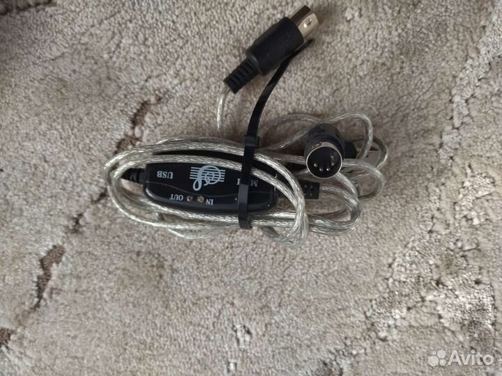 Кабель провод USB Midi