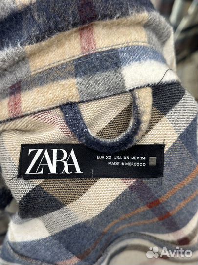 Фланелевая женская рубашка zara