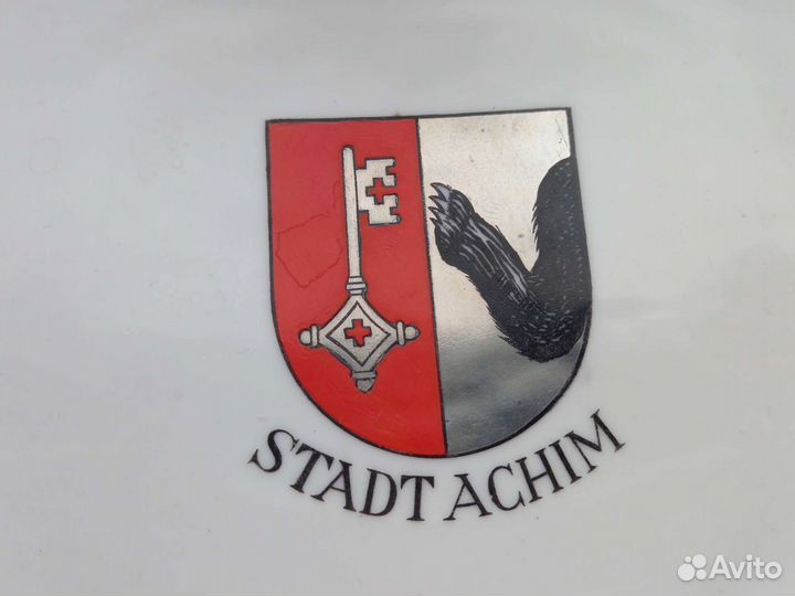 Stadt achim Тарелка настенная ручная роспись с гер
