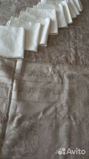 Скатерть лен СССР новая