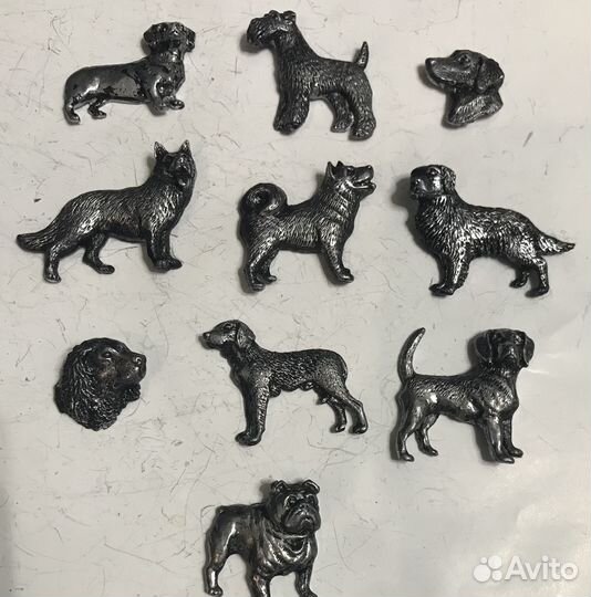 Фигурки Породы собак 10 Шт на магните за все
