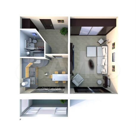 1-к. квартира, 37,1 м², 6/10 эт.