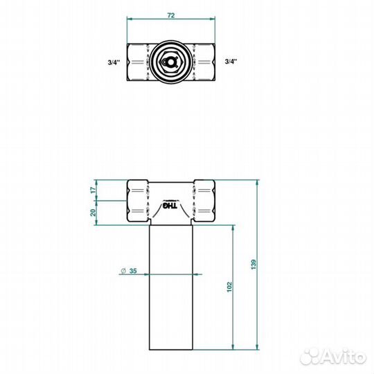 THG General items Встраиваемая часть G00-A00-32/CA