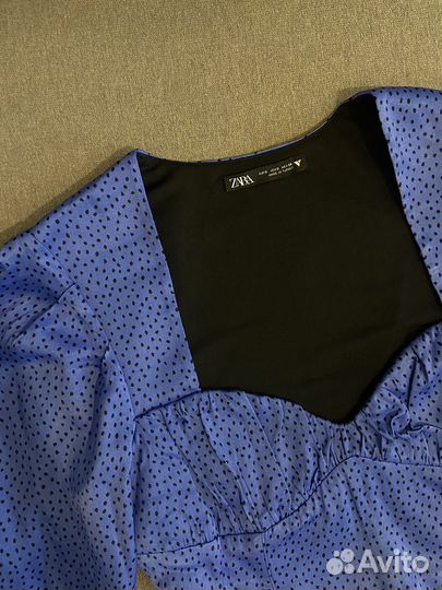 Zara блуза атлас s