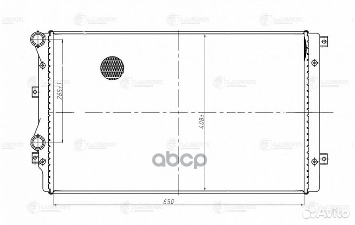 Радиатор двигателя LRc18L3 luzar