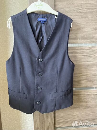 Жилет школьный синий 128