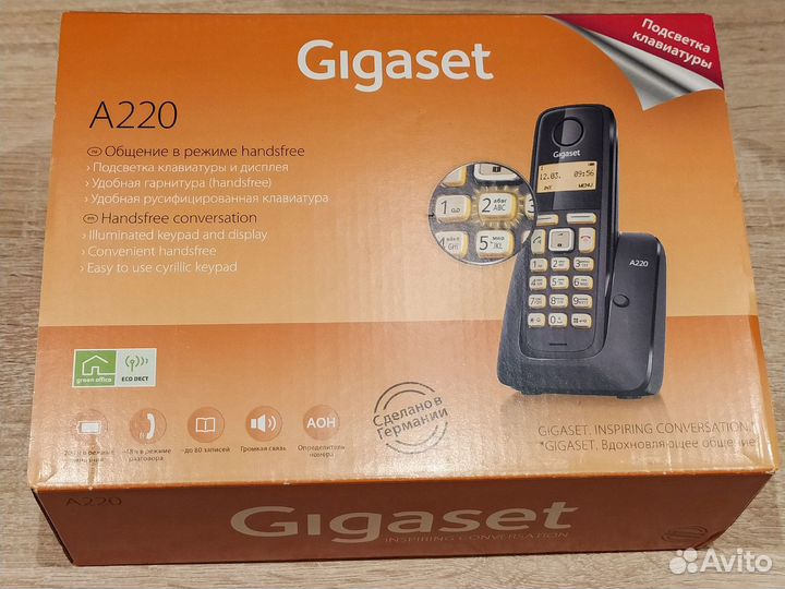 Радиотелефон Gigaset А220 белый