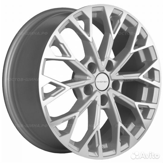 Диск 7*17 5*112 ET40 57,1 Khomen Wheels KHW1718 F-Silver-FP (Kodiaq/Tiguan)