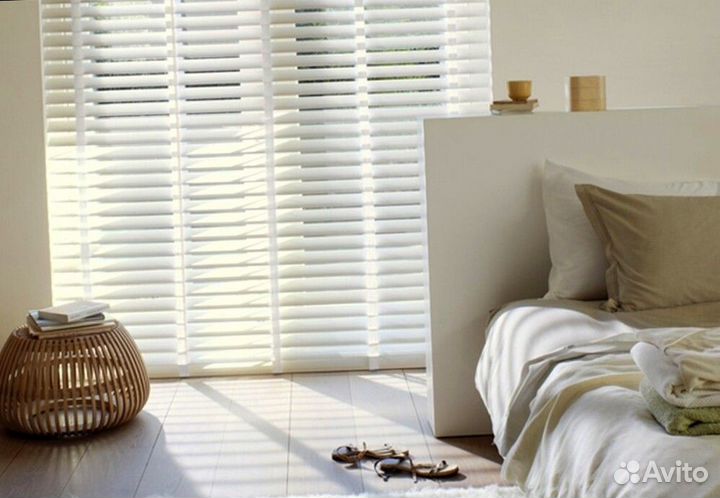 Жалюзи деревянные горизонтальные