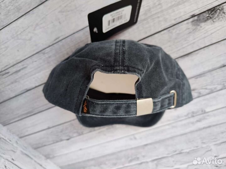 Alpha Industries новая синяя бейсболка оригинал