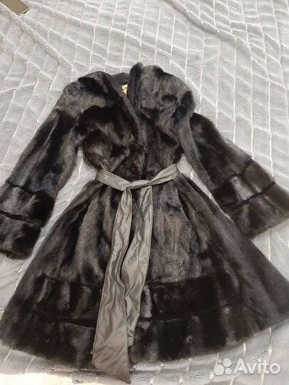 Шуба норковая с капюшоном 42 44