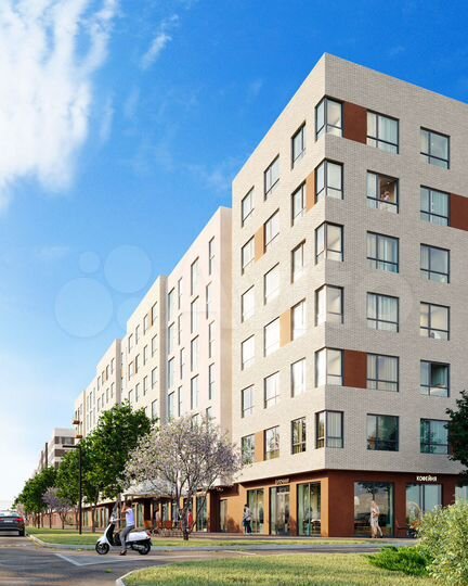 1-к. квартира, 40,9 м², 4/7 эт.