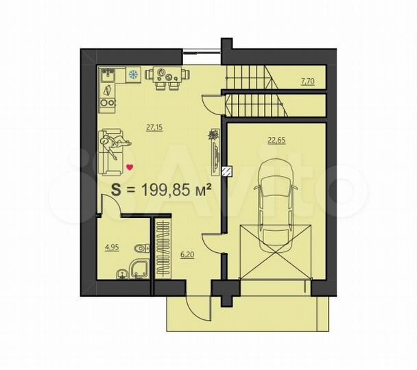 Дом 199 м² на участке 6 сот.