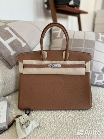 Сумка Hermes birkin 35 gold