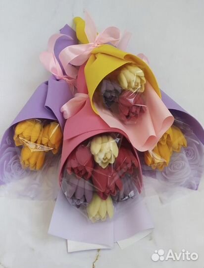 Шоколадные розы тюльпаны Цветы композиции подарок