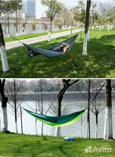 Туристический гамак из парашютной ткани konoo DC00