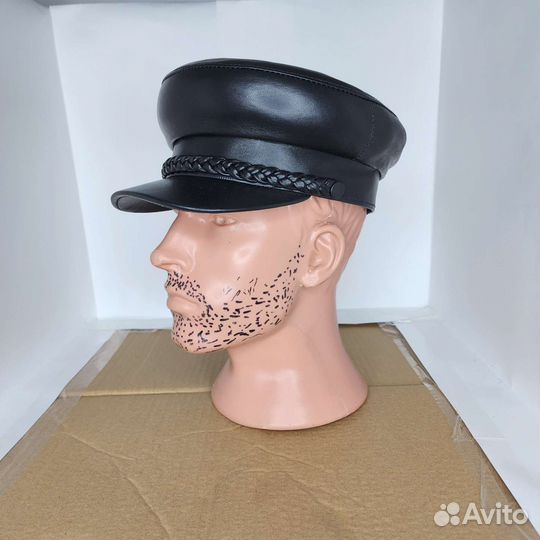 Картуз кожаный цыганский сталинка