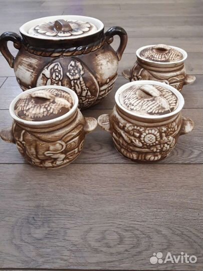 Горшки и кастрюля для запекания