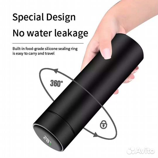 Термо кружка с датчиком температуры