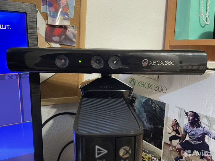 Xbox 360 Elite (много игр, 2 джойстика, кинект)