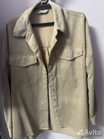 Вельветовая рубашка stradivarius