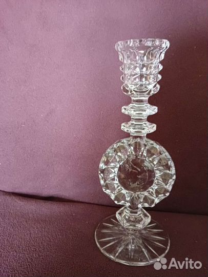 Подсвечник хрусталь СССР в хорошем состоянии