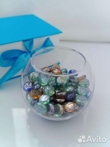 Марблс декоративные стеклянные камешки