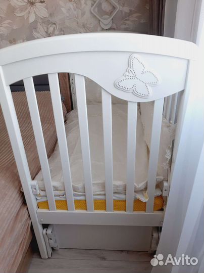 Кроватка детская Гандылян с матрасом 120х60