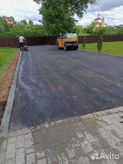 Укладка брусчатки. асфалтирование дарогу