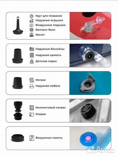 Портативный многофункциональный насос Naturehike