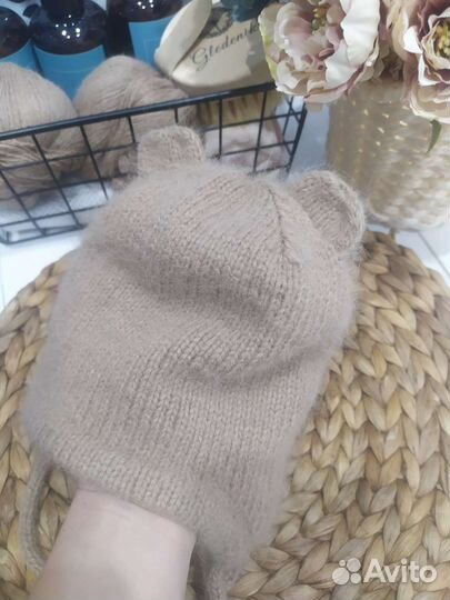 Шапочка детская с ушками