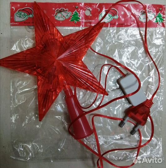 Красная звезда на ёлку