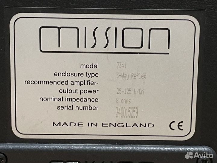 Акустическая система Mission 734i напольная