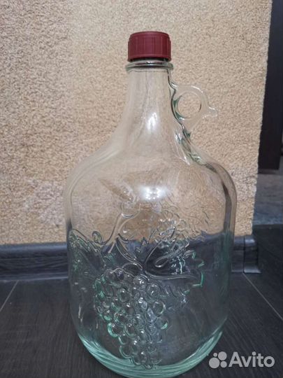 Бутылка стеклянная 5 литров 