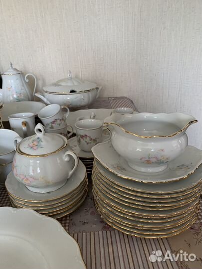 Столовый сервис 12 перс и чайный 6 перс Чехослов