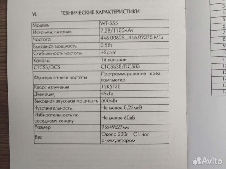 Рация optim wt-555