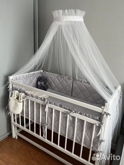 Бортики в детскую кроватку тонкие