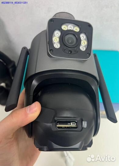 Камера видеонаблюдения уличная WiFi с мигалкой