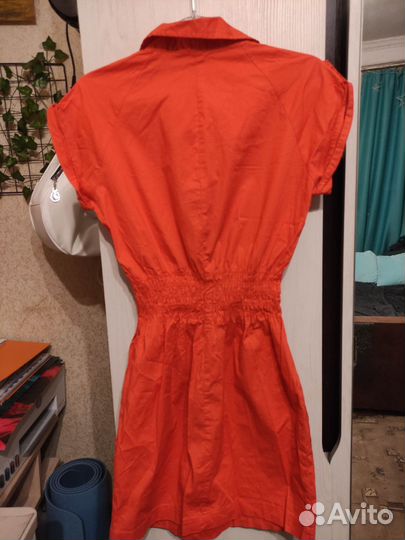 Платье женское Ostin сафари красное 42 XS