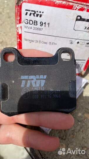 Колодки на 124 mercedes